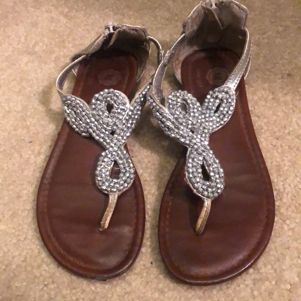 Total Girl Adorable Beaded Sandals.